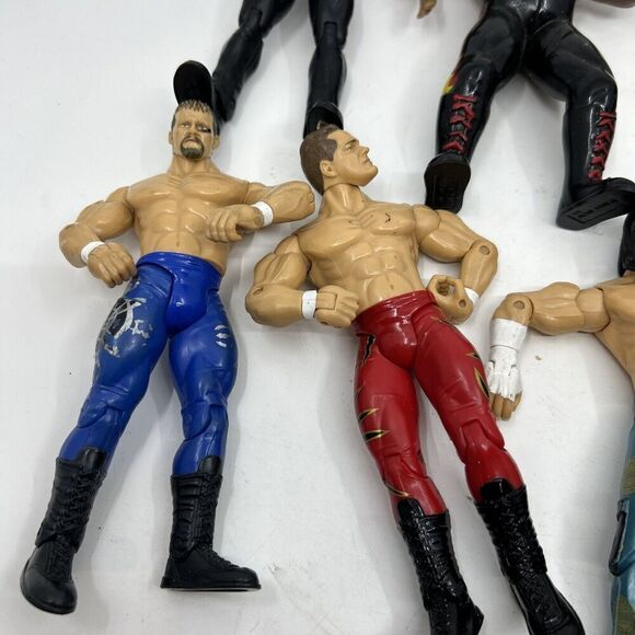 WWE WWF Booker T Action Figure Red Tights Jakks Pacific lot of 10 - Picture 6 of 13